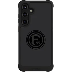 Nivocase Hülle für Samsung Galaxy S25+ Stossfeste Handyhülle NIVOmax Case Schwarz F95 Fortuna Düsseldorf (Samsung Galaxy S25+), Smartphone Hülle, Schwarz