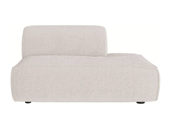 Rechte Recamiere aus Chenille-Gewebe in Beige CAMILIO von Maison Céphy
