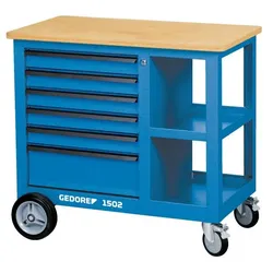 GEDORE 1502 Rollwerkbank mit 6 Schubladen