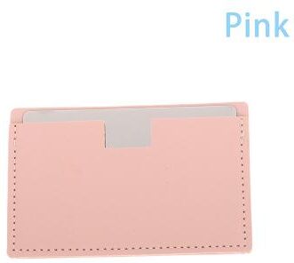 Fusion Finds Compact Makeup Mirror Travel Makeup Mirror Unbreakable Pocket Mirror With PU Leather Case pink