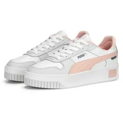 PUMA Carina Street Plateau Sneaker Damen 05 - PUMA white/rose dust/feather gray 37