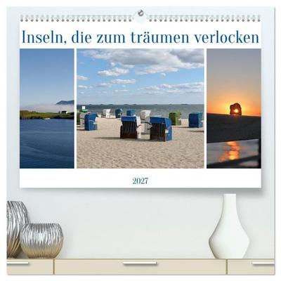 Inseln, die zum träumen verlocken (hochwertiger Premium Wandkalender 2027 DIN A2 quer), Kunstdruck in Hochglanz