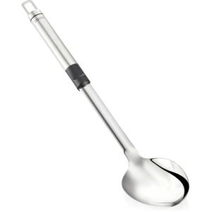 Leifheit Servierlöffel ProLine 03024, Edelstahl, 37 cm, Gemüselöffel, silber