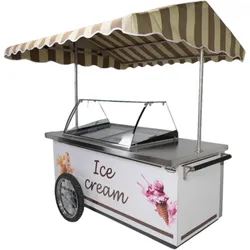Speiseiswagen RHODOS 9x5 – Mobiler Eisverkaufswagen mit Kühlung
