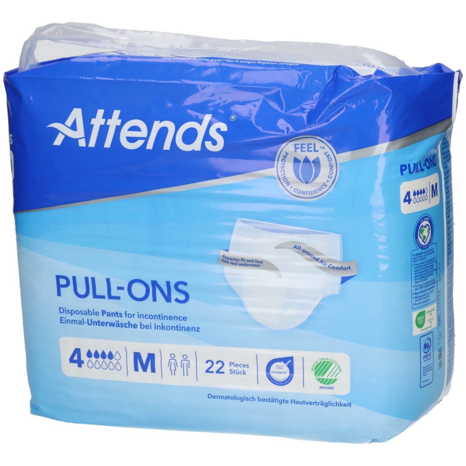 Attends Pull-Ons 4 M 22 St Beutel