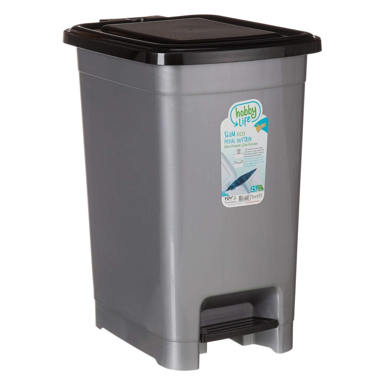 Orion Kosz na śmieci na pedał srebrny (Ori 731310) (25 l) (47976316)