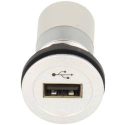 USB-Einbaubuchsen 2.0 Buchse, Einbau Schlegel Elektrokontakt mit LED-Farbring: Blau RRJ_USB_AA_B Schlegel Inhalt: 1 St.