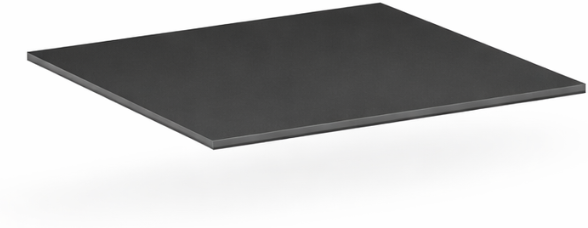B2B Partner Tischplatte 600 x 600 x 18 mm, Graphit