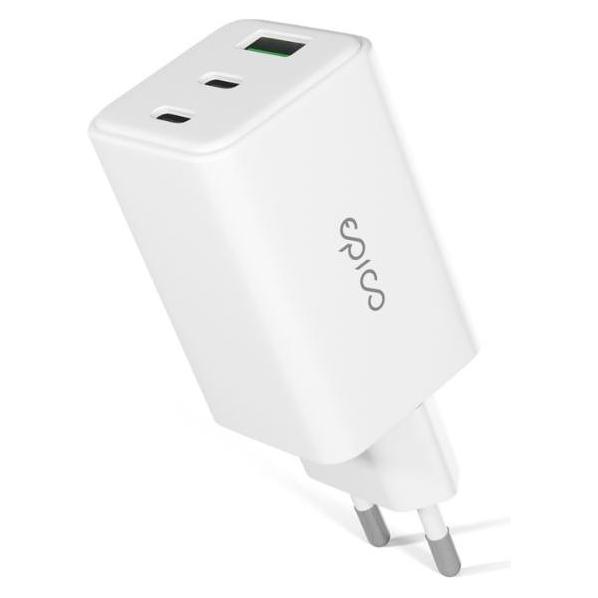 Epico UltraBoost GaN 65W Wall Charger EA65 - white (65 W, 2 Ports) (9915101100202)