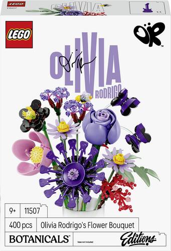 LEGO ICONS 11507 Botanicals & Editions Olivia Rodrigos Blumenstrauß Bauset Musikdeko