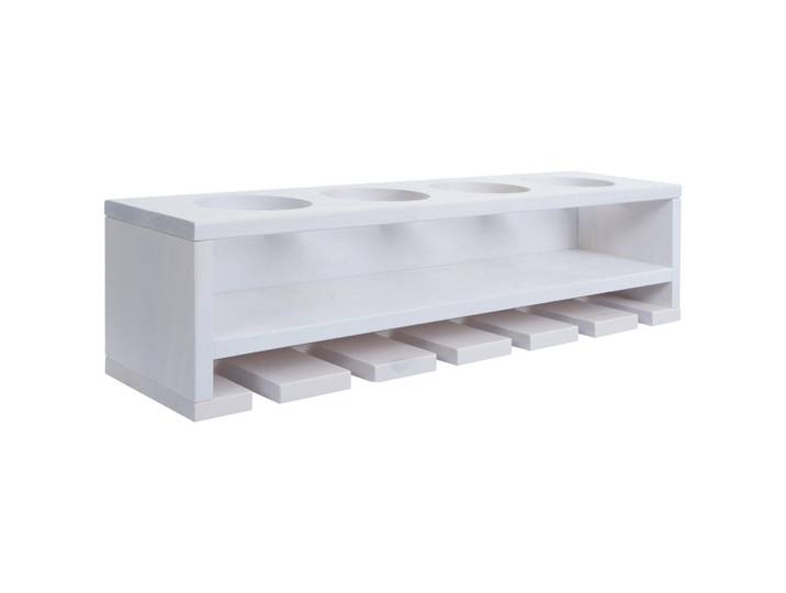 Jamb Weinregal Weiß, Holz, 48x12x12 cm, Wohnzimmer, Regal, Weinregal