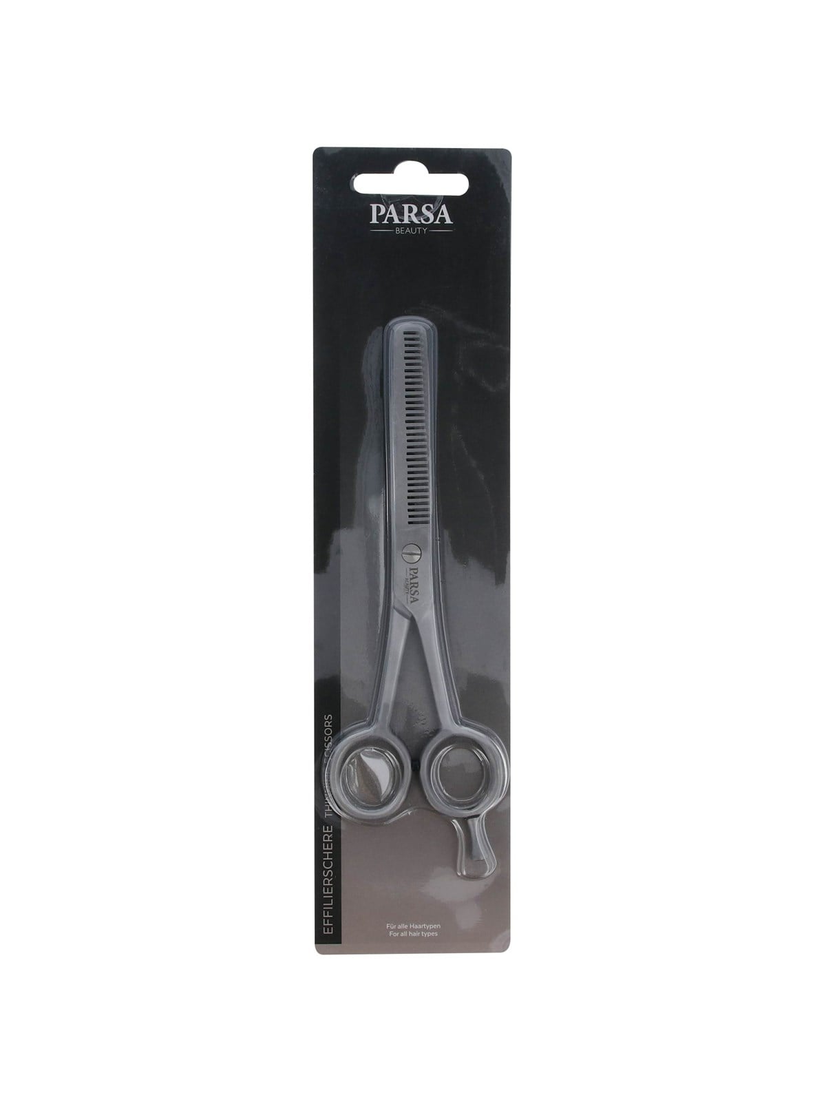 PARSA Thinning scissors in stainless steel.