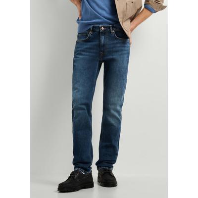 Relax-fit-Jeans PEPE JEANS "Jeans mit entspannter Passform TAPERED JEANS STANLEY", Herren, Gr. 33, Länge 32, blau (faded schwarz mocha, hw8), 99% Baumwolle, 1% Elasthan, Jeans