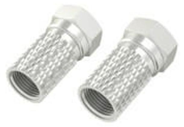 Hama 00205206 Type F Stekkeradapter, Zilverkleurig, 2 stuks