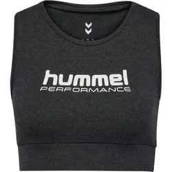 HUMMEL Damen BH hmlPULSE LOGO LIGHT SUPPORT BRA, Größe XS in Schwarz Schwarz
