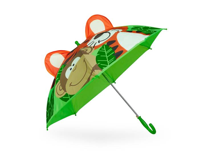 Kinderregenschirm Dschungel Braun-Grün-Orange