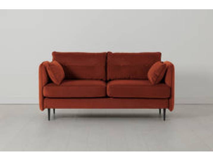 Model 19 Zweisitzer-Sofa, Ziegelrot