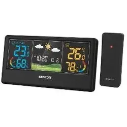 Sencor SWS 4100 B Wetterstation / Farb-LCD / Funksensor, Wetterstation