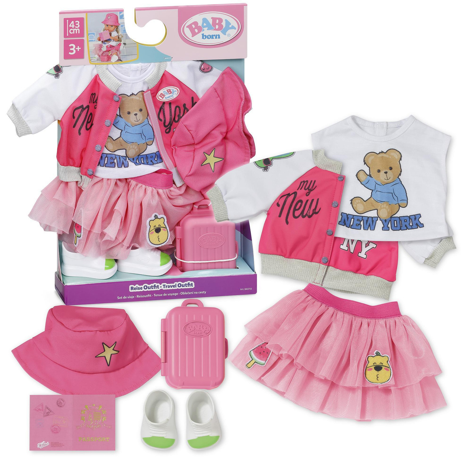 BABY born Deluxe Reisoutfit, 43 cm