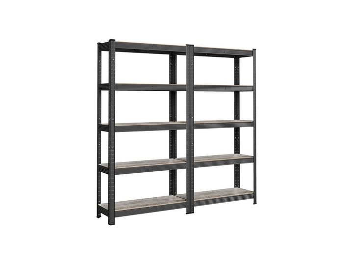 Hansiro Schwerlastregal Hong Kong 2Er-Set, Schwarz, 75x150x30 cm, Freizeit & Co, Heimwerken, Werkstatteinrichtung, Schwerlastregal