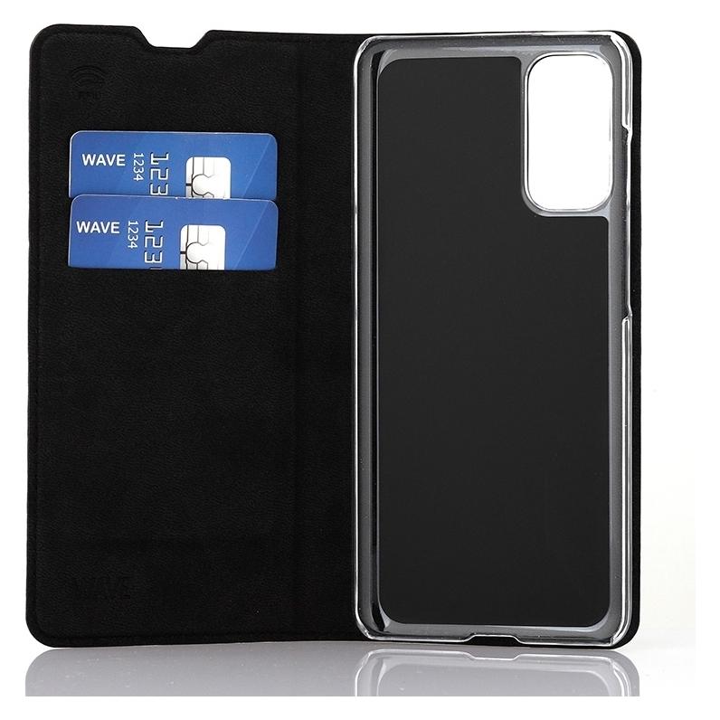 Wave BookCase -suojakotelo, Samsung Galaxy S20, musta (Samsung Galaxy S20) (WAVE-BC-SS-S20-BK)