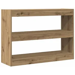 vidaXL Bücherregal Eiche handwerklich 100 x 30 x 72 cm Holzwerkstoff