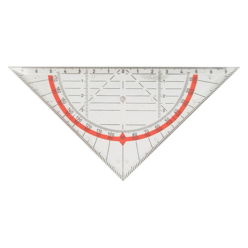 M+r 723170040 Winkelmesser Polystyrene Halbkreis (17 cm, Kunststoff) (723170040)