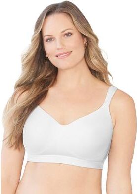 Plus Size Women's Full-Coverage Smooth No-Wire Bra by Catherines in White (Size 52 B)
