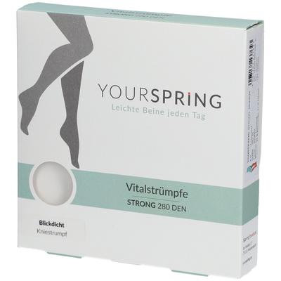 Yourspring strong blickdicht 280den AD 38/39 schw. 2 St Strümpfe