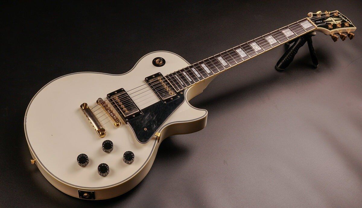 Epiphone Les Paul Custom LPC-80 – Made in Japan 2001   Weiß - Refurbished