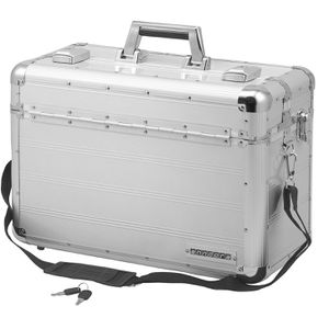 anndora Pilotenkoffer DK-202601, silber, mit 2 TSA-Schlössern, aus Aluminium