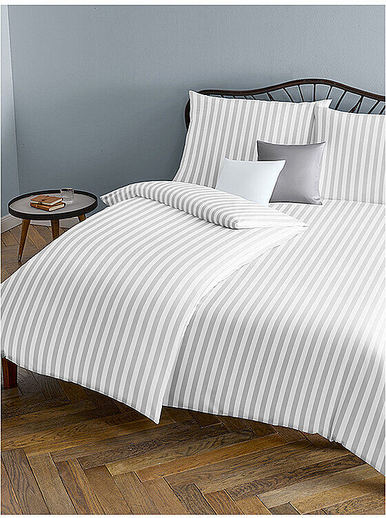 FLEURESSE Damast Bettwäsche Melk 70x90cm / 140x220cm Weiss weiss EG