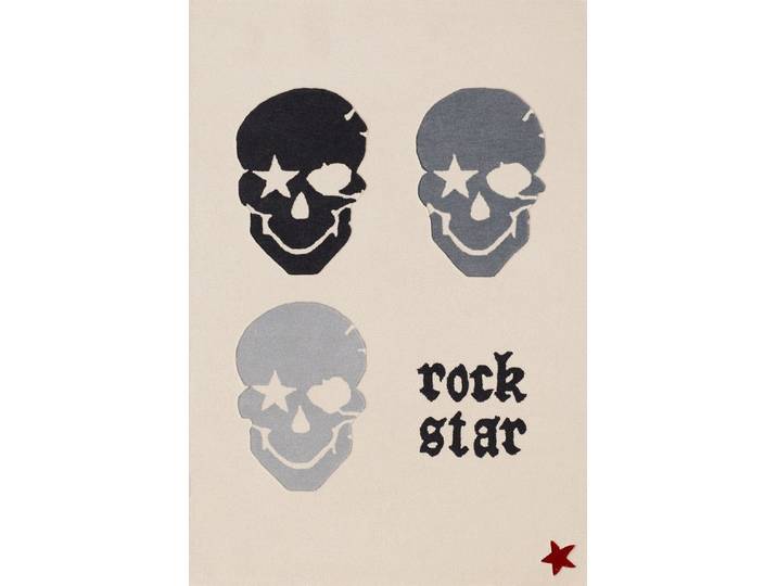 Rock STAR Baby Kinderteppich Rock Star Baby creme, rechteckig