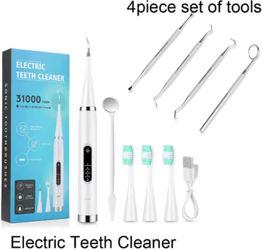 Inspire Picks Electric Dental Scaler Teeth Cleaner For Plaque & Tartar Removal white Add Tool