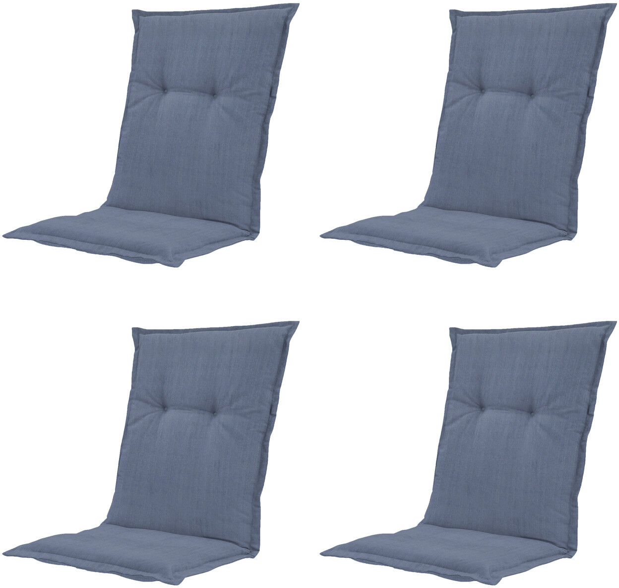 Madison Niederlehner-Auflage Basic kobalt 105 x 50 cm 4er-Set