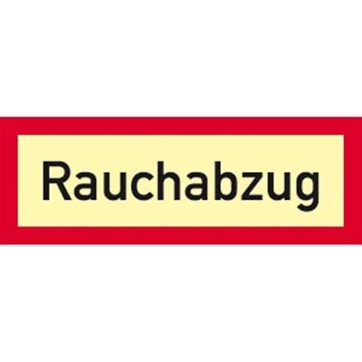 Aufkleber Rauchabzug, Folie, langnachleuchtend, 160-mcd, 297x105 mm