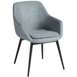 AC ANGEL CERDA Angel Cerdá Stuhl aus grau meliertem Stoff 4221C 61 x 63 x 82