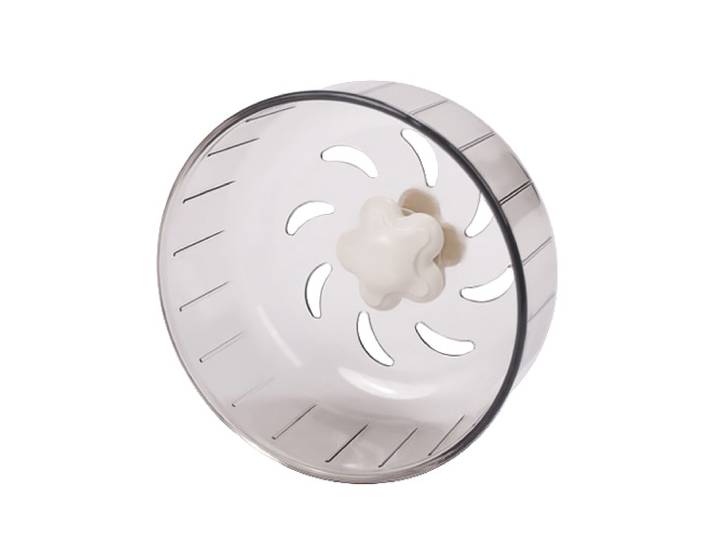 Hamsterrad 13 cm grau/transparent