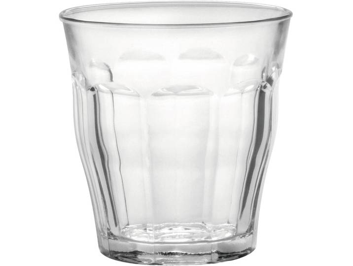 Duralex Trinkgläser-Set Picardie Transparent Glas H 9.4 cm 0.31 l 6 Stk