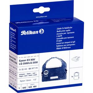 Pelikan Farbband 523464, Gr. 642, geeignet für Epson Nadeldrucker, Nylon, schwarz