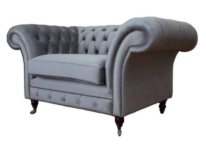 Xlmoebel Chesterfield-Sessel Stoff-Sessel im Chesterfield-Design mit hochwertiger Polsterung (Chesterfield-Sessel), Hergestellt in Europa