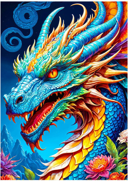 Puzzle 1000 pcs Blue Dragon - Enjoy Puzzle