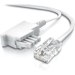 CSL Internet Kabel, Routerkabel, Telefonkabel, TAE-F Stecker auf RJ45 Stecker, Router an die Telefondose, Telefon Zubehör