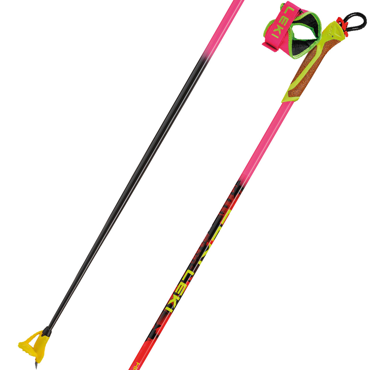 Leki HRC Max FRT neonpink/neonorange/neonyellow - 162,5 cm