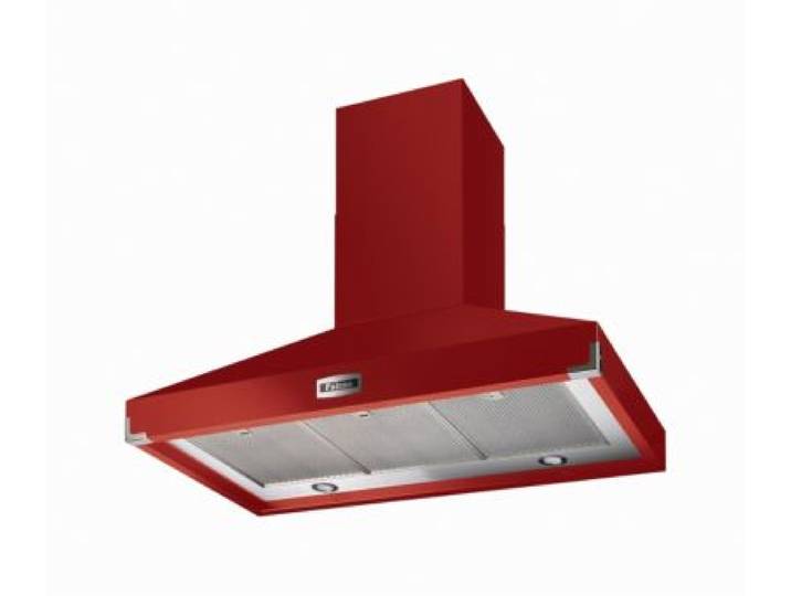 Falcon - Hotte Décorative Murale Pkr100 Sup/Ext Cerise Nickel