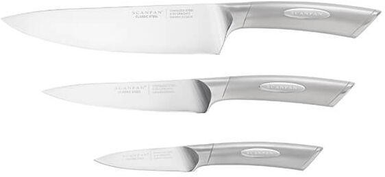 Scanpan Classic Steel 3 Piece Chefs Knife Set