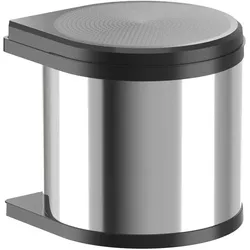 Hailo Mono Schwenkeimer 3512031, Abfalleimer, Silber