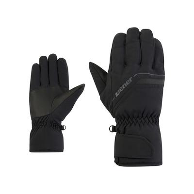 Skihandschuhe ZIENER "GRUMASO-Z", Herren, Gr. 7.5, schwarz, Kunstfaser, Handschuhe, wasserabweisend, windabweisend
