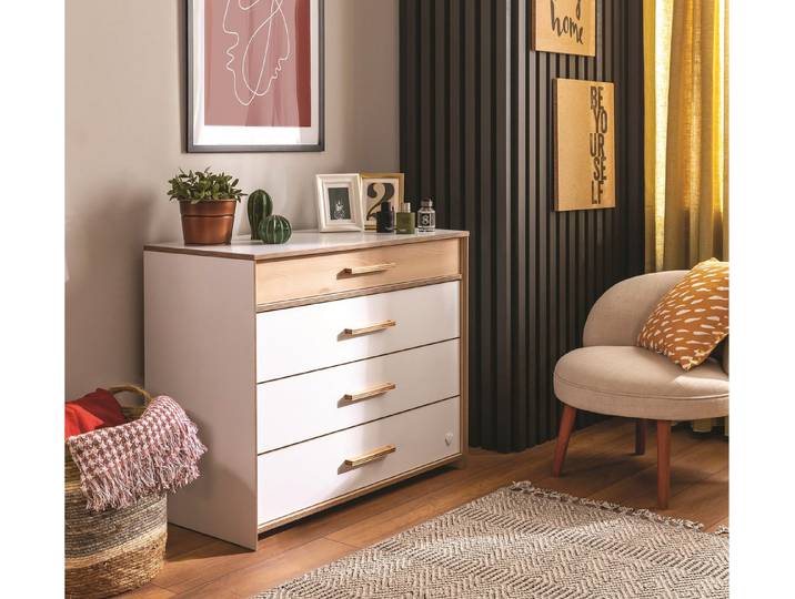 Möbel-Zeit Kommode MODERA mit 4 Schubladen