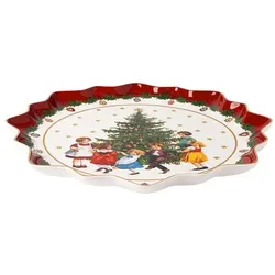 Villeroy & Boch Gebäckteller TOY'S FANTASY, Teller, Mehrfarbig, Rot